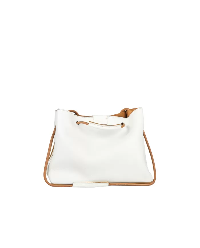 Gianni Chiarini Borsa in pelle Irene Bianco/Cuoio