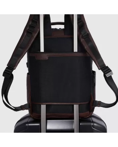Piquadro Zaino porta pc 14" pelle Harper Nero