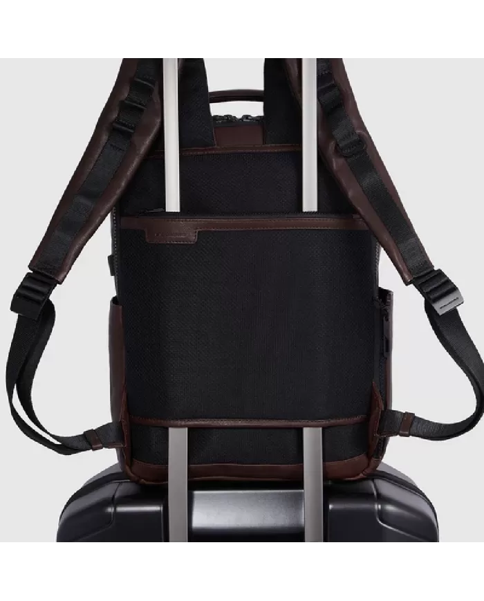 Piquadro Zaino porta pc 14" pelle Harper Nero