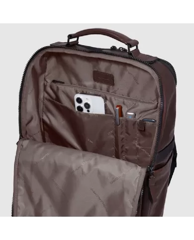 Piquadro Zaino porta pc 14" pelle Harper Nero