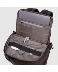Piquadro Zaino porta pc 14" pelle Harper Nero