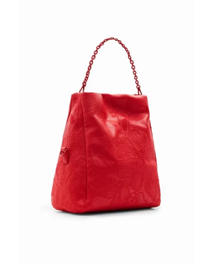 Desigual Borsa ricamata Rosso