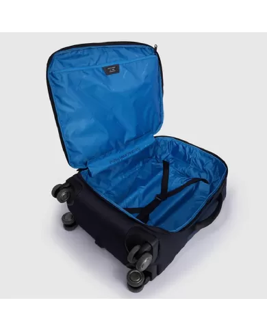 Piquadro Trolley bagaglio a mano 4 ruote Corner Blu
