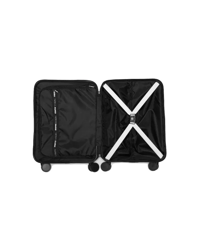 Momo Design Trolley bagaglio a mano Nero/Bianco