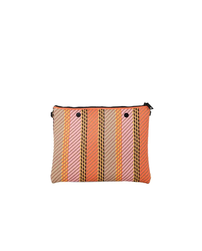 FRI-YAY Pochette in tessuto Erminia Arancio