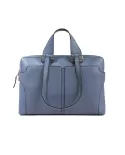 Piquadro Borsa in pelle porta pc 15,6" Ray Blu