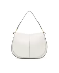 Gianni Chiarini Borsa pelle tracolla colorata Helena Round Avorio