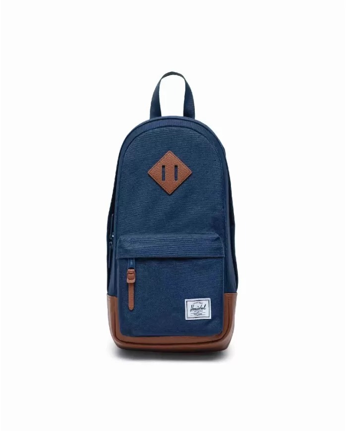 Herschel Monospalla in tessuto Heritage Blu