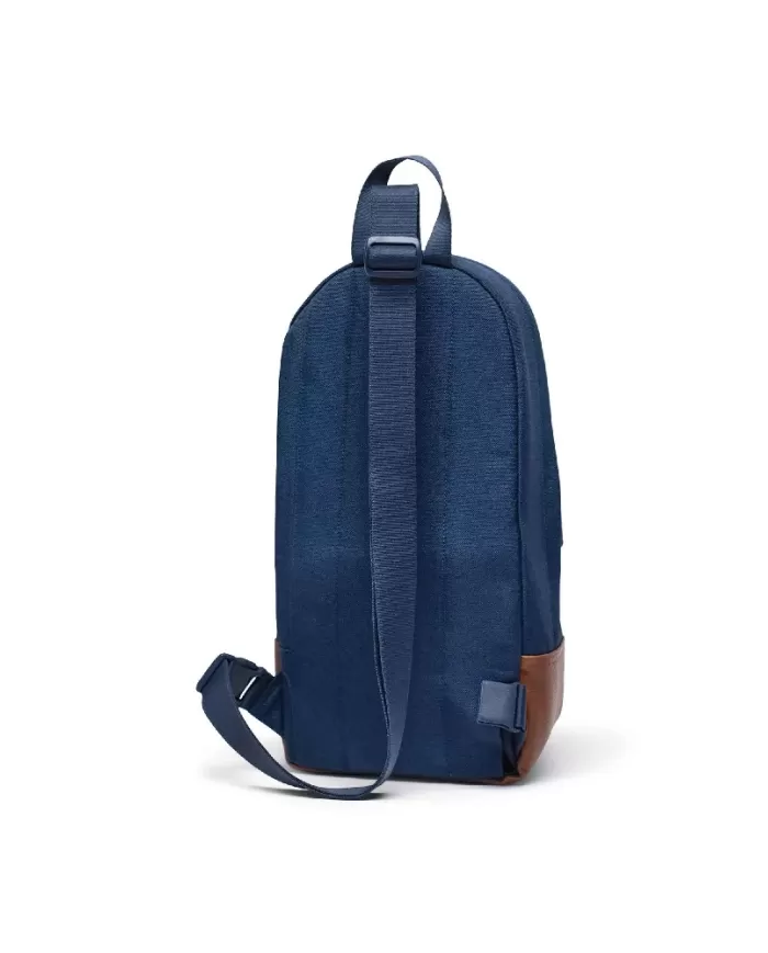 Herschel Monospalla in tessuto Heritage Blu