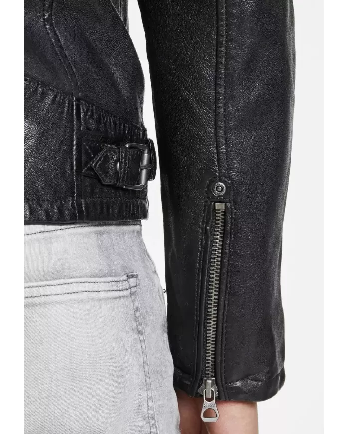 Mauritius Giacca in pelle uomo Rylo Nero