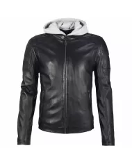 Mauritius Giacca in pelle uomo Rylo Nero