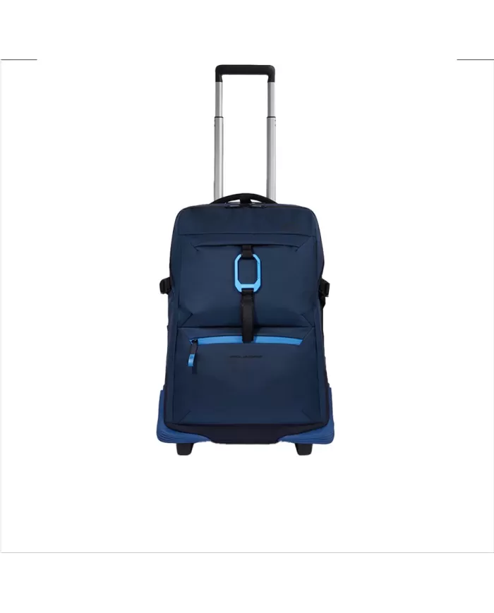 Piquadro Trolley cabina porta pc Corner Blu