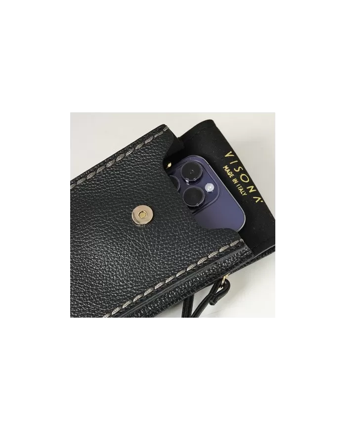 Visona Mini bag pelle Nero