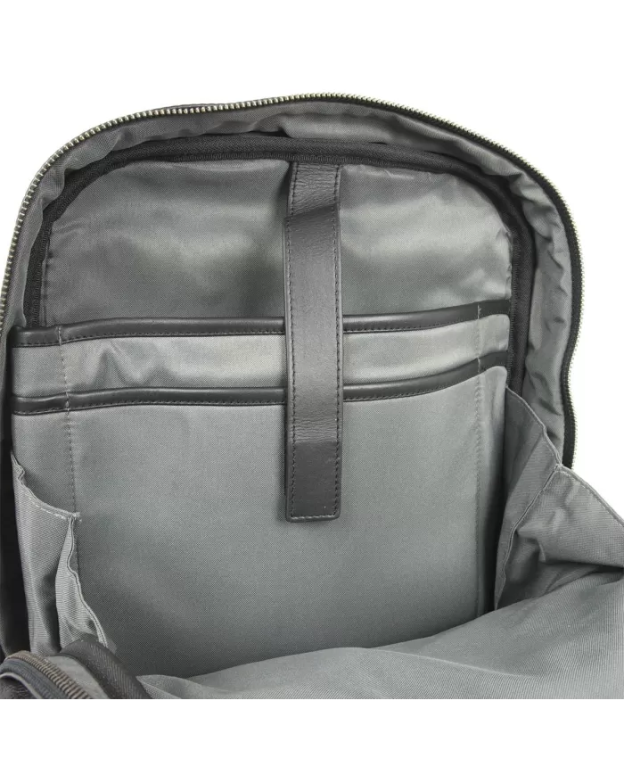 Bric's Zaino in pelle con porta pc 15" "Torino" Nero