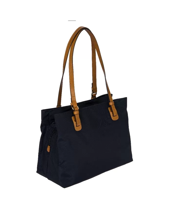 Bric's Borsa a tracolla in tessuto X Collection Blu