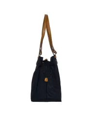 Bric's Borsa a tracolla in tessuto X Collection Blu