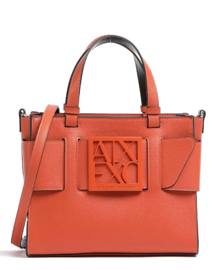 Armani Exchange Borsa a mano piccola Arancio