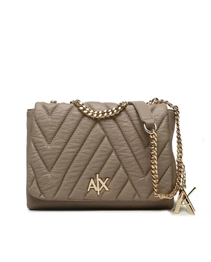 Armani Exchange Borsa piccola impunturata Taupe