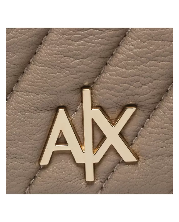 Armani Exchange Borsa piccola impunturata Taupe