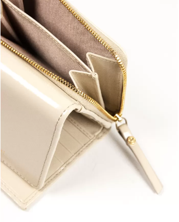 Gianni Chiarini Portafoglio piccolo in pelle liscia Beige