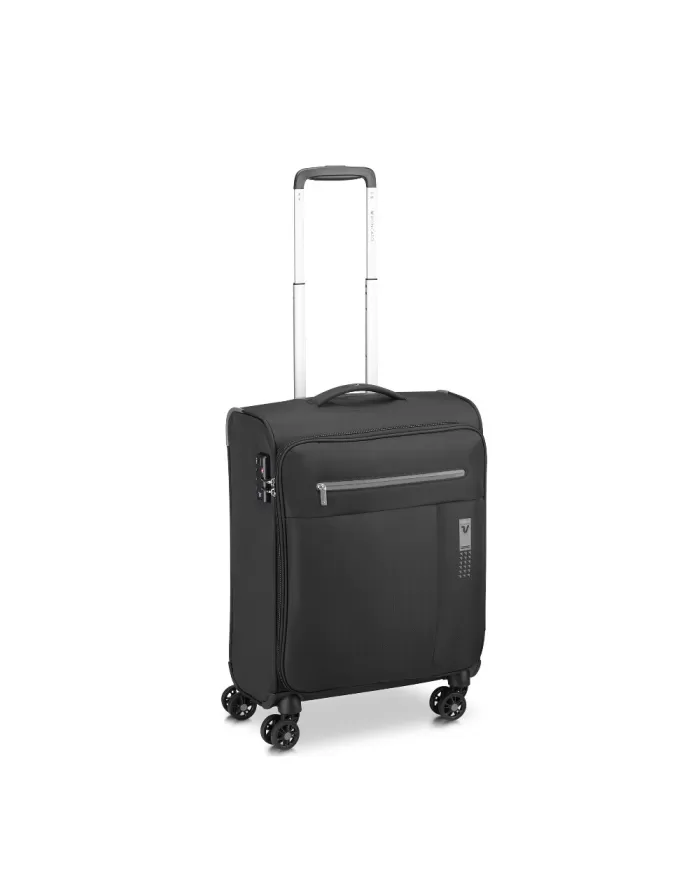 Roncato Trolley cabina 4 ruote Neon lite Nero/Grigio