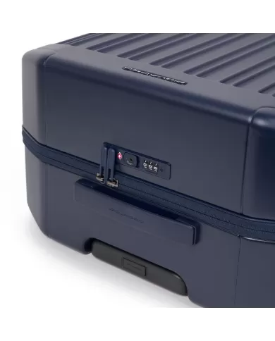 Piquadro Trolley rigido medio leggero Pqlight Blu