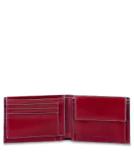 Piquadro Portafoglio uomo in pelle Rosso