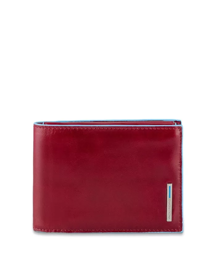 Piquadro Portafoglio uomo in pelle Rosso