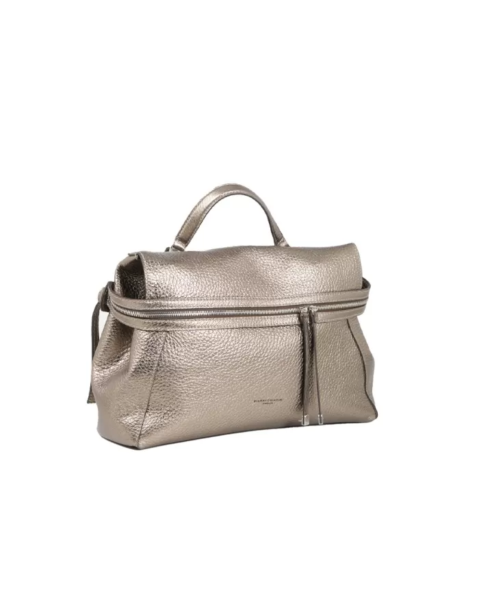 Gianni Chiarini Borsa grande pelle laminata Gilda Grigio