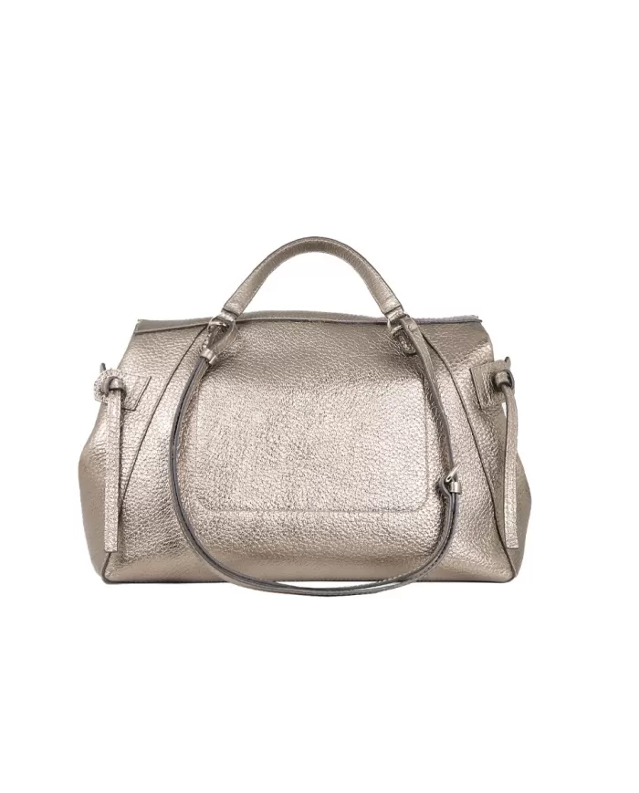 Gianni Chiarini Borsa grande pelle laminata Gilda Grigio