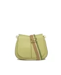 Gianni Chiarini borsa donna in pelle con tracolla colorata "Helena Round" Verde