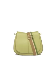 Gianni Chiarini borsa donna in pelle con tracolla colorata "Helena Round" Verde