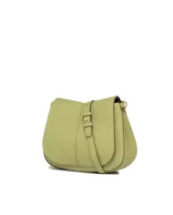 Gianni Chiarini borsa donna in pelle con tracolla colorata "Helena Round" Verde