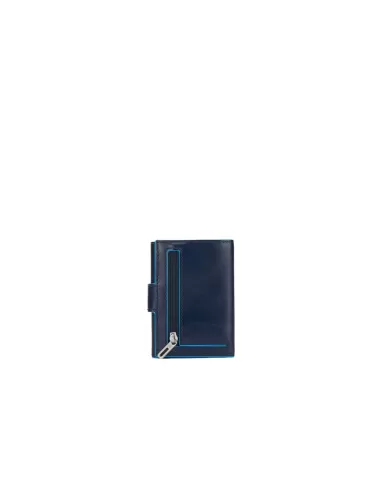 Piquadro Portafoglio verticale piccolo Blue square