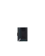 Piquadro Portafoglio verticale piccolo Blue square Nero