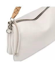 Gianni Chiarini Borsa in pelle manico intrecciato Mia Avorio