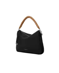 Gianni Chiarini Borsa in pelle manico intrecciato Mia Nero/Beige