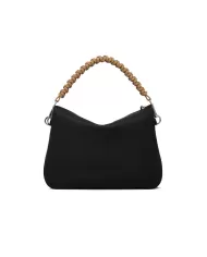 Gianni Chiarini Borsa in pelle manico intrecciato Mia Nero/Beige