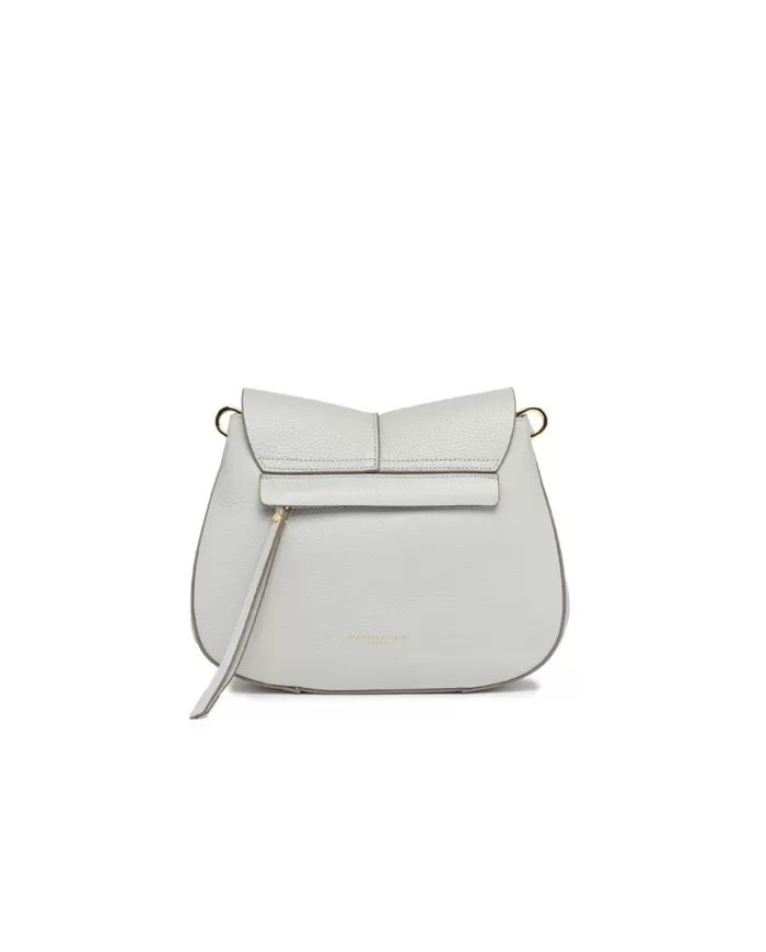 Gianni Chiarini borsa donna in pelle con tracolla colorata "Helena Round" Grigio