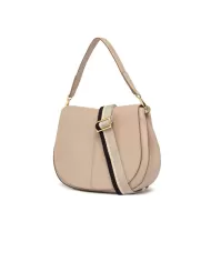 Gianni Chiarini Borsa pelle tracolla colorata Helena Round Cipria