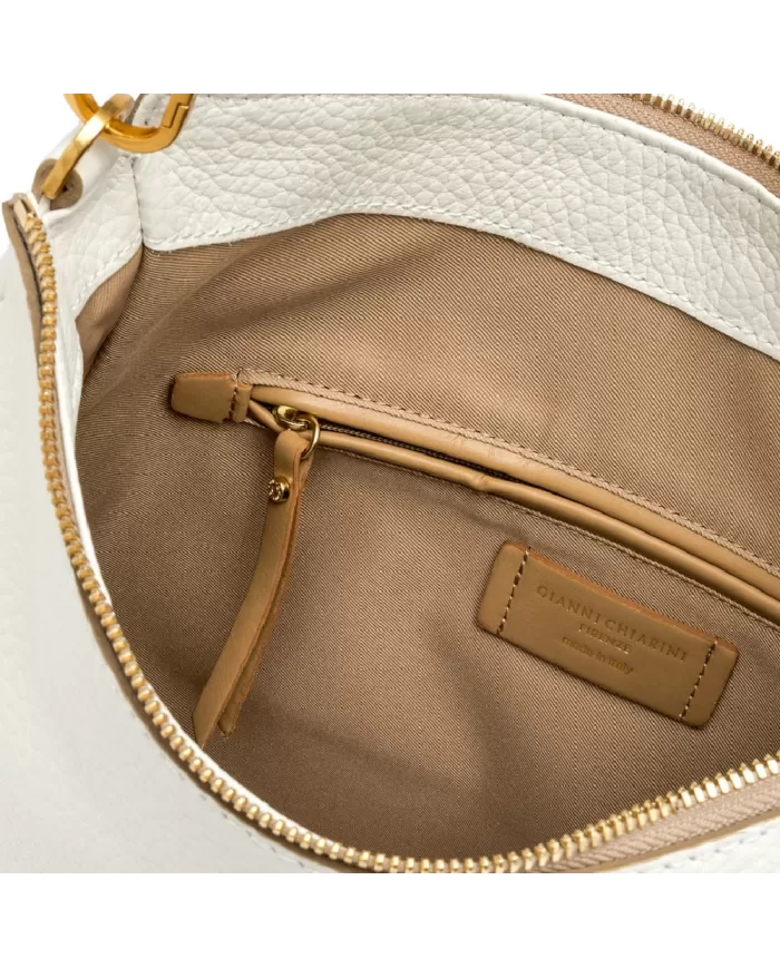 Gianni Chiarini Borsa a tracolla in pelle Brooke Bianco