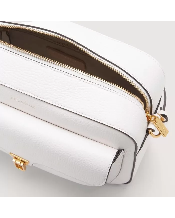 Coccinelle Borsa media in pelle Beat soft medium Bianco