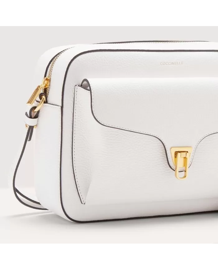 Coccinelle Borsa media in pelle Beat soft medium Bianco