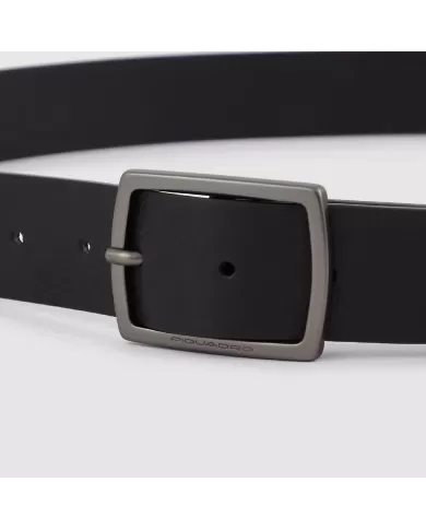 Piquadro Cintura uomo in pelle Black Square Nero