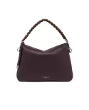 Gianni Chiarini Borsa in pelle manico intrecciato Mia Viola/Testa moro