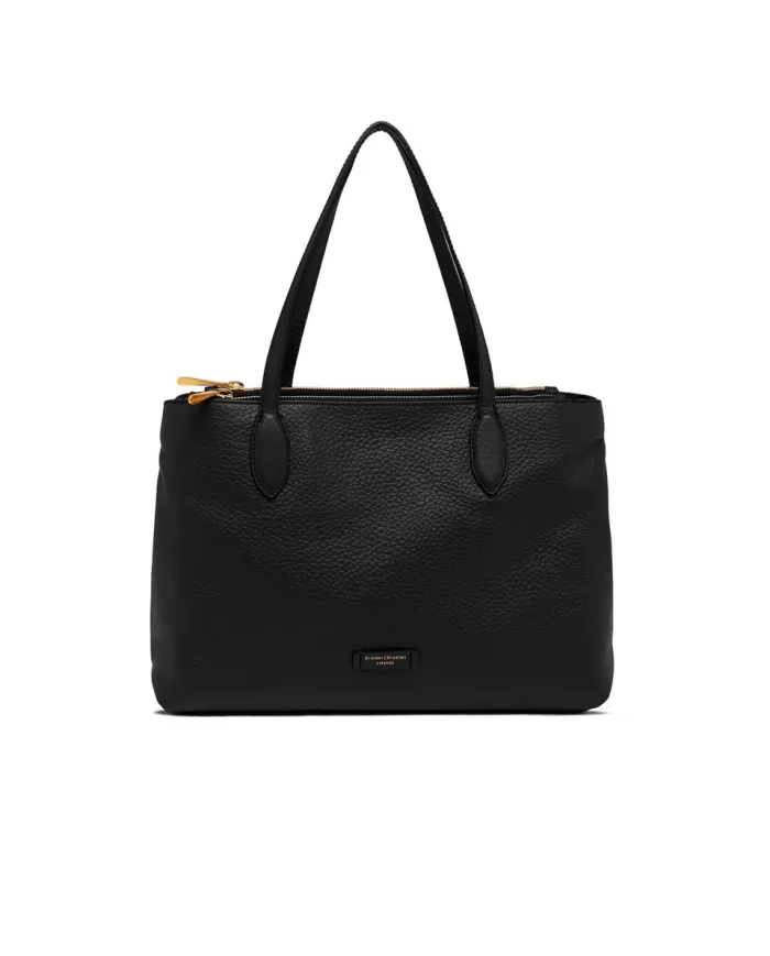 Gianni Chiarini Shopping bag pelle Mara Nero