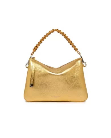 Gianni Chiarini Borsa in pelle manico intrecciato Mia Oro