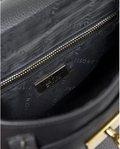 Visona Borsa bandoliera piccola in pelle Diana Nero