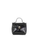 Visona Borsa bandoliera pelle vernice Nero Visona Borsa bandoliera pelle vernice Nero
