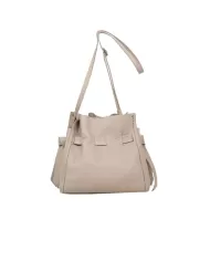 PLINIO VISONA' Borsa bandoliera in pelle Vittoria Beige